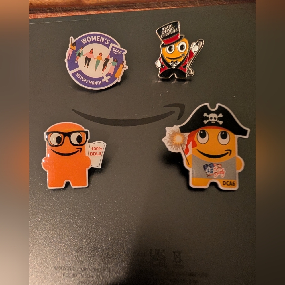 Set of Four Site-Specific Peccy Pins